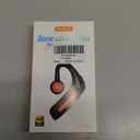 Open Ear Headphones Wireless Bluetooth Single Bone Conduction Wireless Earbuds with Earhooks Bone Conduction Headphones Bluetooth Head Set Earphones IPX5 Waterproof Long Battery Life Earpiece Black