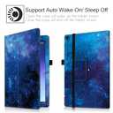 Famavala Folio Case Cover for 10.1" Fire HD 10 Tablet (Previous 9th / 7th / 5th Generation, 2019/2017 /2015 Release) (Blue Sky)