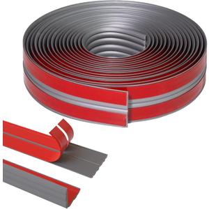 Wall Corner Protector, Inside & Outside Self Adhesive Wall Corner Guard&Edge Protector, Flexible Vinyl Corner Moulding Trim Caulk Strip, Peel and Stick Trim for Ceiling, Countertop, Grey,1.6inx10ft (Gray)