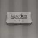 WiFi Extender, WiFi Extender Signal Booster Dual-Band(5.8G&2.4G) Wireless Repeater Coverage to 12880 sq. ft & 105 Devices, 1-Tap Setup, Supports Ethernet Port, Faster Speed