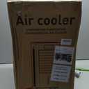 Portable Evaporative Air Cooler, Quiet Windowless Swamp Cooler with 4 Ice Packs, 2 Gallon Water Tank, Remote Control, 4 Modes & 3 Speeds, Oscillating Cooling Fan for Bedroom, Living Room and Office, 22'*12'*11'