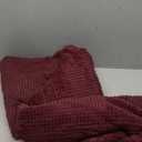 Tahari home Cuddle Blanket - Faux Fur Ultra-Soft Luxury Throw Blanket - Thick & Cozy Oversized Design for Lounging or Sharing - Machine Washable - Throw 60" x 50" Burgundy