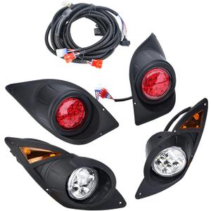 Headlight Tail Light Kit Compatible with Yamaha G29 Drive Golf Carts 2007-UP Street Legal Headlights Kit LED Light Kit Assembly