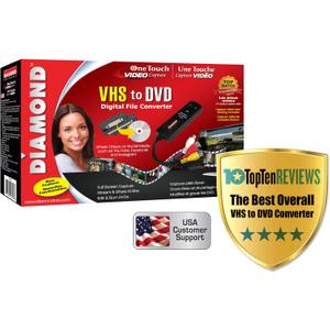 Diamond Multimedia VC500 One Touch VHS to Digital File, DVD Converter with Easy to use Software, Convert, Edit and Save For Win7,8,10,11