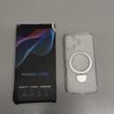 IYH Magnetic Case for iPhone 17 6.3 inches, 360 Rotatable Ring Stand, MagSafe Compatible, Military-Grade Shockproof, Translucent Design Skin-Feel TPU Frame(Translucent White)