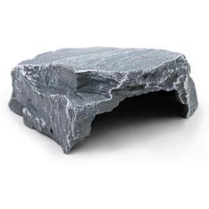 MINYULUA Reptile Cave Resin Basking Platform Hiding Habitat Aquarium Fish Hideout Shelter Hollow Tree Trunk Resin Ornament Moss House Decorations for Reptile Turtle Frog Zoo Aquarium Decor Ornament