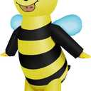 NISUNS Bee Costume Inflatable Costume for Adult & Kids Funny Halloween Costumes Blow up Cosplay
