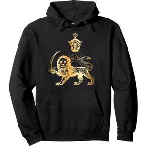 Persian Flag Iranian Lion Sun and Crown HOODIE Iran Persia Pullover Hoodie, L Persian Flag Iranian Lion Sun and Crown HOODIE Iran Persia Pullover Hoodie, L
