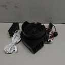 Inflatable Fan Replacement 12V 1.2A, Mini Air Blower Fan with 12V 1.5A Adapter and 3 LED Bulbs for Halloween Christmas Inflatable Outdoor Yard Decorations