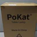 PoKat 20.75" Small Modern Ceramic Table Lamps Set of 2 for Bedroom, White Bedside Lamps for Night Stands, Farmhouse Desk Decor Gift Nightstand Table Lamps for Living Room End Table Beige