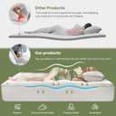 BEDLORE 4 Inch Memory Foam Mattress Topper King,2-in-1 Dual Layer Design (2" Gel Memory Foam + 2" Plush Pillow Top Cover) Mattress Topper Medium-Firm,Pressure Relief & Back Pain Support(White)
