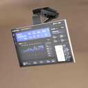 Electric Flip Down and Swivel Ceiling TV Mount, 0-90° Angle Adjustment Motorized Flip Down with Remote Control for 32 to 70 inch Screens, Motorized TV Mount max VESA 600x600mm (90° Rotation)