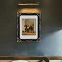 11x14 Vintage Picture Frame Black Baroque Gothic Picture Frames Antique Ornate Victorian for Wall Display, Fits 11x14 or 8x10 Photo with Mat