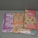 Syhood 3 Pieces Women Floral Aprons with Pockets Flower Kitchen Cooking Aprons with Adjustable Strap Waterproof Resistant Apron for Kitchen Cooking Baking Gardening Household Cleaning Supplies