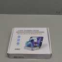 Charging Station for Multiple Devices - 4-Port 20W PD USB-C Charger for iPhone iPad Smartphones Tablets(Black)