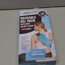 Gel Ice Packs for Injuries Reusable, Hot & Cold Gel Wrap (4 Pack), Adjustable & Flexible, Long Lasting Instant Compression for Back, Knees, Shoulders, Elbows, Neck, Foot & Ankle