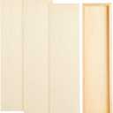 Bright Creations Unfinished Wood Panels for Panel Painting & Blank Canvas - Cradle Boards for Porch Sign Blanks - Long Wood Boards for Crafts & Wall Decor - 6 x 23 x 0.84 in, Pack of 4