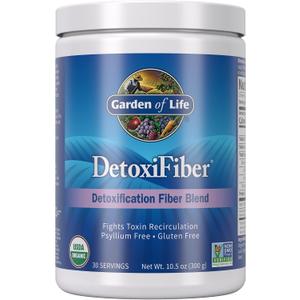 Garden of Life Organic DetoxiFiber Unflavored Fiber Powder, 30 Servings (EXP 03/11/27)
