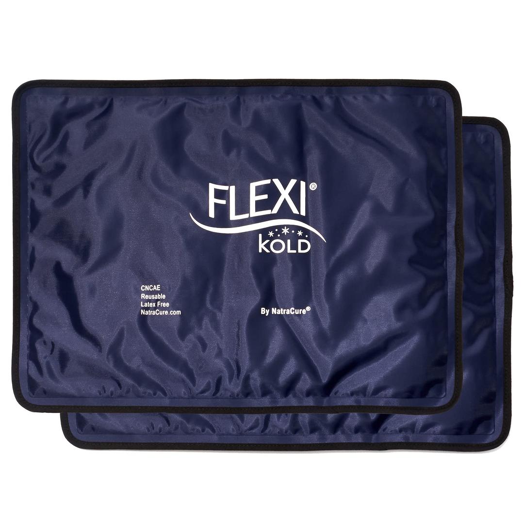 FlexiKold Extra Large Gel Soft Flexible Ice Pack for Injuries – Ice Compress, Ice Pad, & Flat Ice Wrap for Post Surgery for Injuries of Shoulder, HIPS & Full Back – XL – Oversize 13” x 21.5”, 1 Pieces