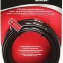 Master Lock Cable Lock, Standard Combination Bike Lock, 4 ft. Long, Black, 8143D, 6 Pack