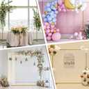 Wokceer Wedding Arch Backdrop Stand Square 6.6FTx6.6FT Gold Metal Balloon Arch Stand Garden Arbor Backdrop Frame for Wedding Birthday Party Baby Shower Photo Booth Background Decoration