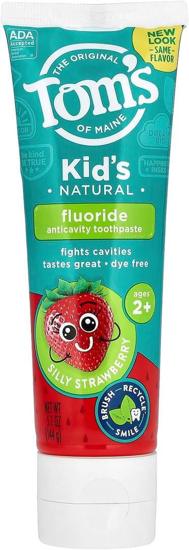 Tom's of Maine Silly Strawberry Children's Anticavity Toothpaste, 5.1 Ounce