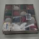 Sea Team 16-Pack Flocked Velvet Christmas Tree Ball Ornaments Set, Decorative Hanging Baubles, Shatterproof Plastic Decorations for Xmas Tree, Wreath, Garland, 80mm/ 3.15 Inches, Elf