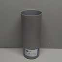 iDesign Freestanding Bathroom Toilet Paper Storage Holder with Lid for 3 Extra Rolls, Silver