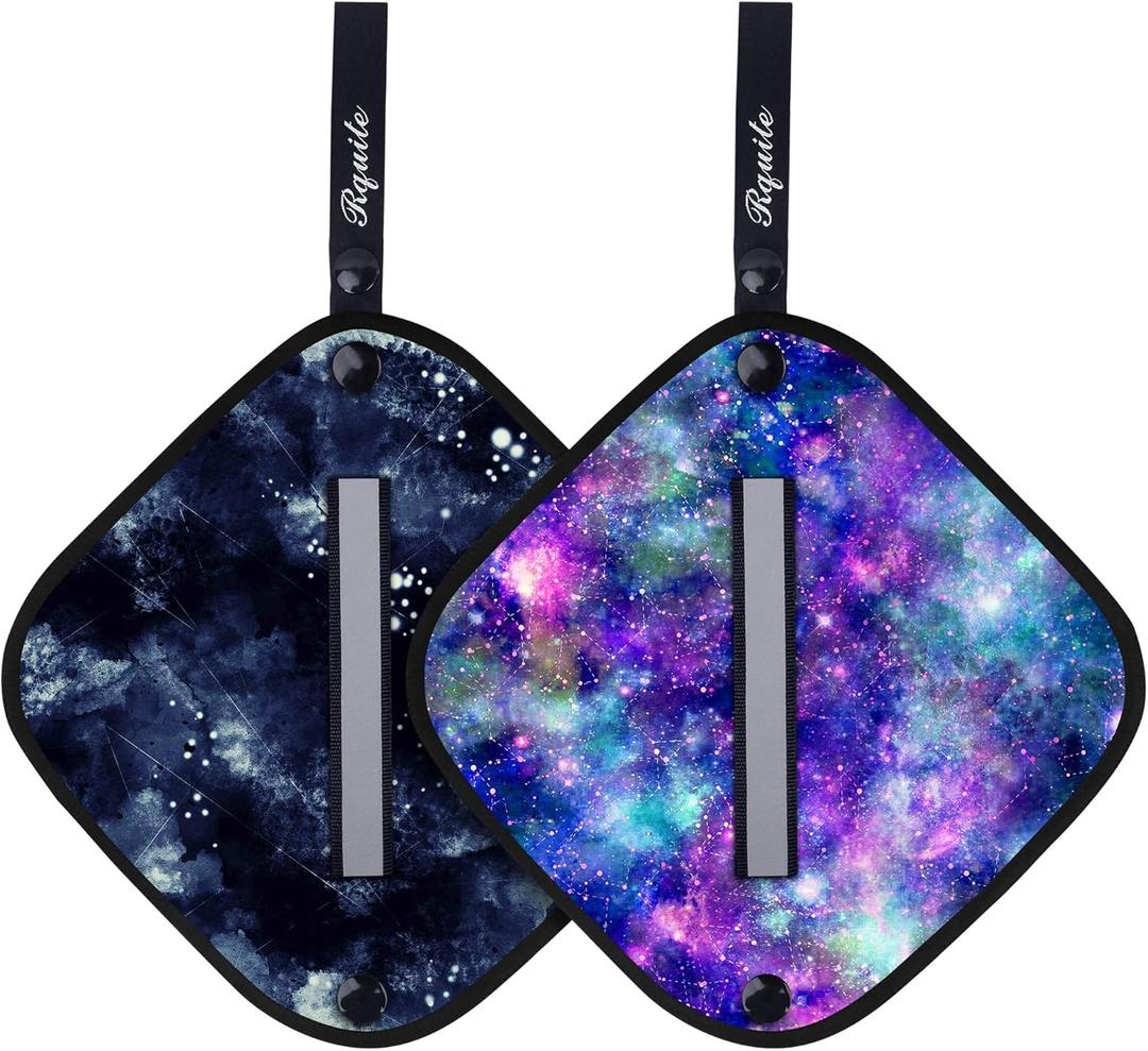 Rquite 2 Pcs Pee Cloth, Pee Cloth for Women Hiking, Soft & Absorbent Pee Rag, Reusable Toilet Paper Washable, Wipes After Female Urination, Women Travel Camping Backpacking Essentials (Nebulae)