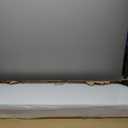 White TV Stand with Mount for 32/45/55/60/65/75 inch TVs, Entertainment Center with 6 Fabric Drawers & Open Shelf, TV Media Console for Living Room, Bedroom