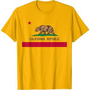 California Republic Flag Shirt Men Women Kids Toddler T-Shirt S