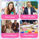 12 Pcs Sensory Worry Stones Textured Anxiety Stones Sensory Tools for Adults Stress Relief Items Autism Gift (Geometric)