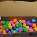 JOYIN 200Pcs Prefilled Easter Eggs with Assorted Toys Plus Stickers Inside, Easter Eggs Filled for Kids, Basket Stuffers, Egg Hunt, Party Favors, Classroom Prize Supplies