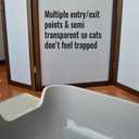 PetFusion Privacy Screen Cat Litter Box Furniture, 48"L x 0.6"W x 36"H, Walnut Brown