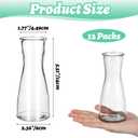 12 Pieces Glass Bud Vases for Centerpieces Clear Bulk Small Flowers Vases, Modern Minimalist Cute Decorative Table Centerpieces for Decor Wedding Birthday Party Home Living Room