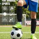 Soccer Shin Guards for Youth & Adult with Honeycomb Compression Sleeve, Breathable Lightweight Shin Pads with Non-Slip Silicone Strips, Impact Protection for Soccer Football, Small