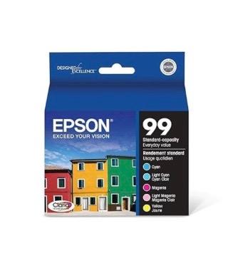 Epson 99 Claria Hi-Definition Ink Standard Capacity 5 Color Cartridge Combo Pack 