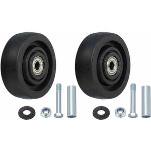 MECCANIXITY Push Cart Wheel Replacement,Nylon Shelf Plate Caster Wheels Bearings Repair Kits High-Temperature Resistance Wheel Only for Trailer Platform Trucks