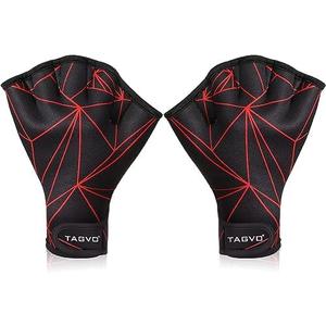 TAGVO Swimming Aquatic Gloves, Aquatic Gloves for Helping Upper Body Resistance, Webbed Swim Gloves Well Stitching, No Fading, Sizes for Men Women Adult Children Aqua Therapy, Pool Fitness, Large