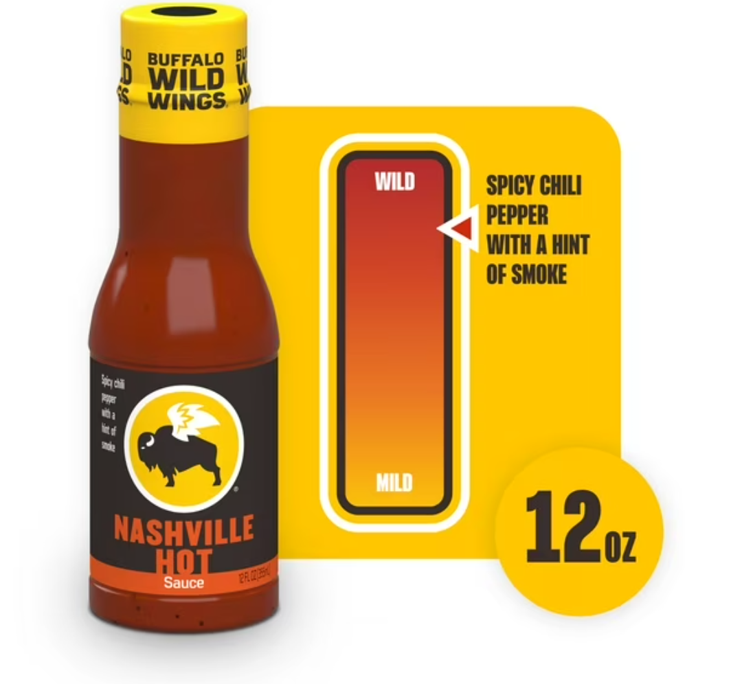 Buffalo NASHVILLE HOT Buffalo Sauce, 12 fl. oz. Best By: 06 FEB 2025