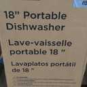 BLACK+DECKER 18-Inch Portable Dishwasher, 8-Place Setting Capacity, Mobile Dish Washer with 6 Wash Programs, LED Display, Stainless Steel Tub, ENERGY STAR Certified, BPD8B, Black 