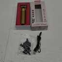 KISS Precision Blade Cordless Trimmer with Stainless Steel T-Blade, Powerful High-Torque, High-Speed Motor, 3 Blade Guard Attachments & Blade Cover, USB Cable & Long-Lasting Lithium Ion Battery