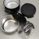 33oz Electric Lunch Box, 100W Portable Food Warmer Heater, 12V/24V/110V 3-in-1 Lunch Warmer Portable for Work/Office/Car/Travel, Warming Soup & Meal, Spill-Free, Men & Women's Gifts (Black)