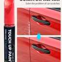 3 x RACOONA Paint Pen,Car Accessories Touch Up Paint Pen,Car Paint Scratch Repair,Car Scratch Remover Pen,Touch Up Paint Pen for Cars,Car Touch Up Paint Pen,Deep Scratches for All Types of Cars (Pearl Red)