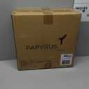 Papyrus 24" Pre-Lit Frosted Blue Spruce Artificial Wreath, Warm White Light, Battery Powered, Indoor/Outdoor