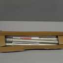 Brushed Nickel Shower Curtain Rod Adjustable 43-78 inch, 1"Diameter Spring Tension Curtain Rod No Drill, Anti-Rust Non-Slip Shower Rod for Bathroom Tension Rod