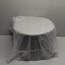 Round Pouf Ottoman and Foot Rest, Soft Boucle Footstool Ottomans for Living Room, Comfort Sponge Stuffed Poofs for Couch Desk Resting Your Feet, Grey(17.1" D x 17.1" W x 14" H)