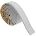 DEARMAMY 1 Rolls 90" x 1.57" Crown Molding Wallpaper Border, 3D Wall Edging Self Adhesive White Peel and Stick Molding Trim Decorative Edging Baseboard Lines for Mirror Border Wall DIY Decor