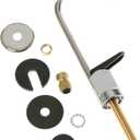 GE Kitchen Faucet |Single-Handle Faucet for Kitchen or Bathroom | Compatible With GE Water Filtration System & Various GE Models for Kitchen Sink | Sleek Chrome and Black Design