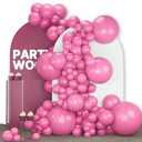 PartyWoo Hot Pink Balloons 140pcs Different Sizes of 18 12 10 5 Inch Magenta Fuchsia Dark Pink Balloon Arch Kit Garland for Wedding Girl Baby Shower Princess Birthday 1950s Party Decorations Pink-Y01